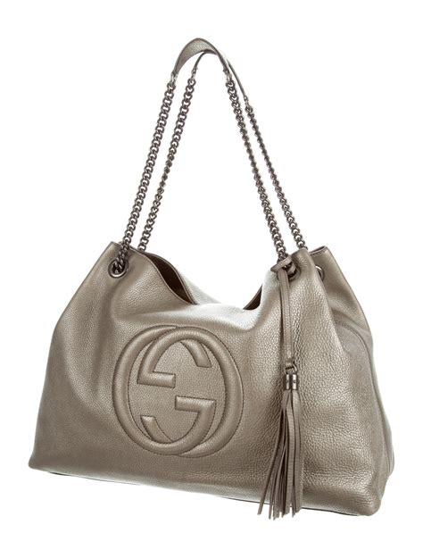 gucci bag soho chain|gucci soho shoulder bag large.